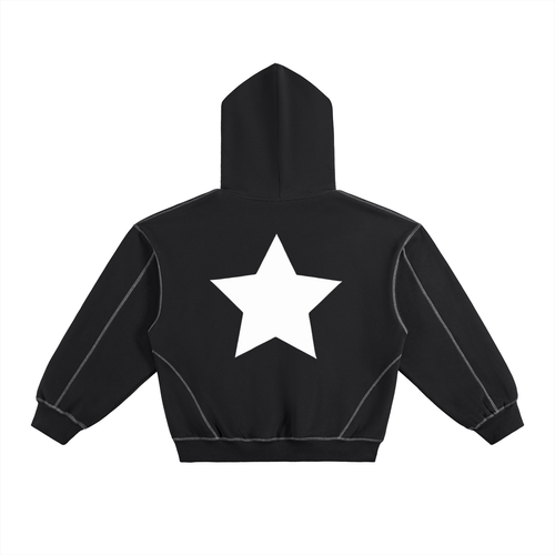 Graphic Record Boxy Fleece Hoodie