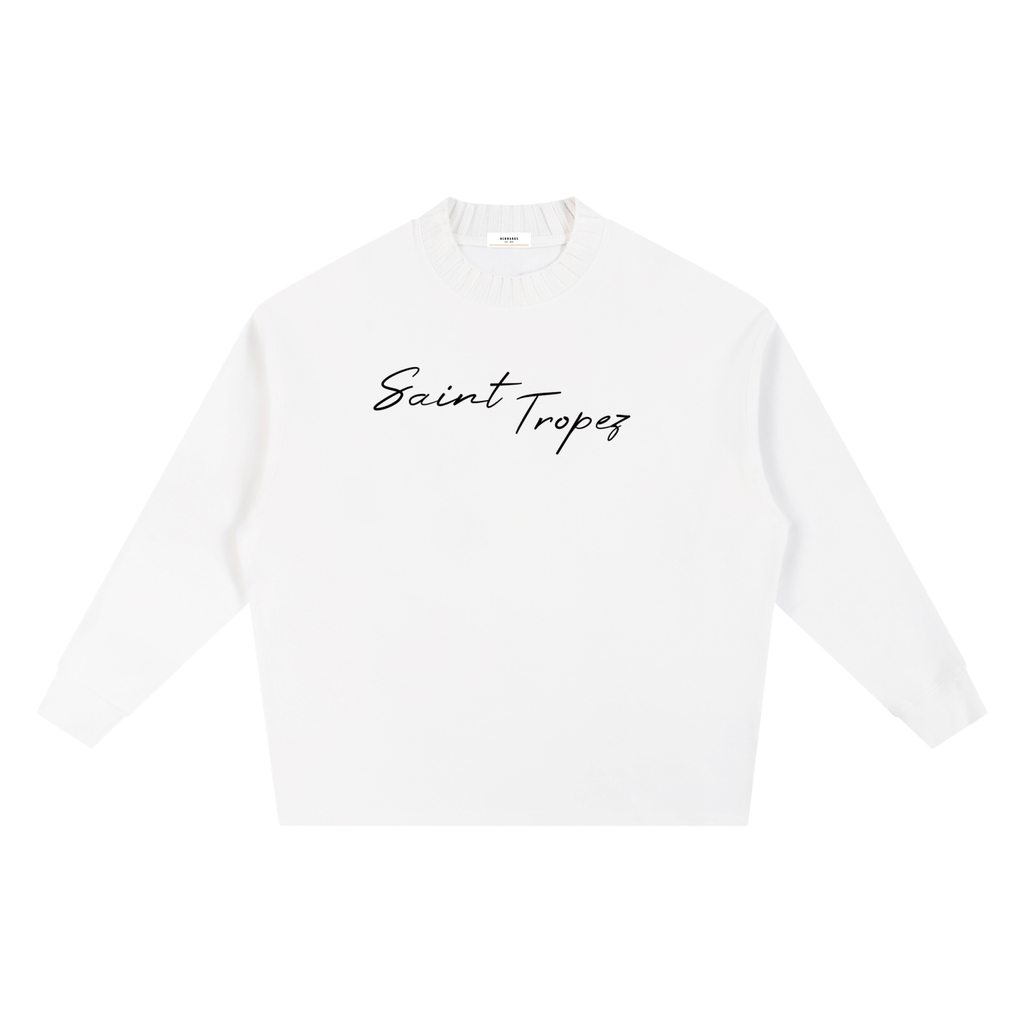 Saint Tropez Knitted Oversize Sweatshirt