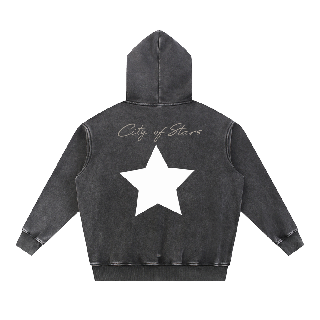 City of Stars Washed Fleece Oversize Hoodie