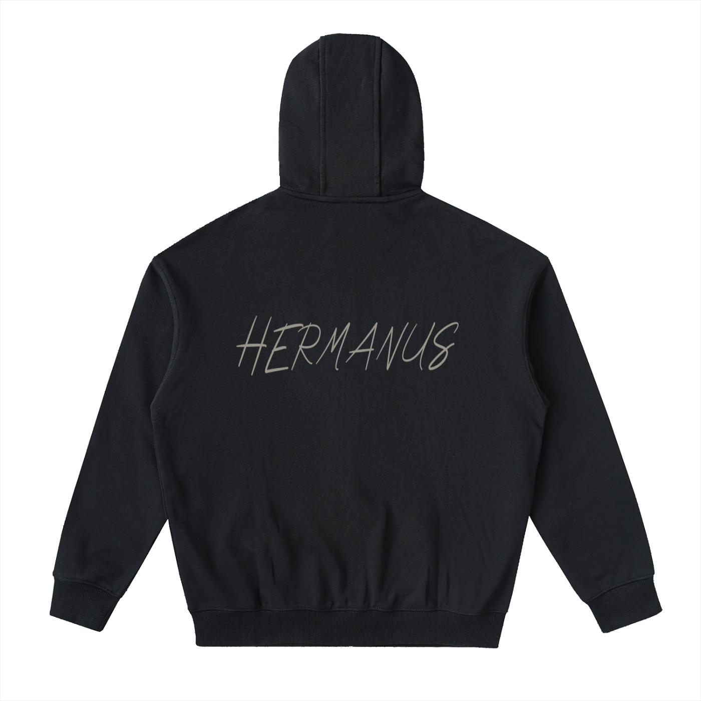 Graphic Star Drop-Shoulder Zip Up Hoodie