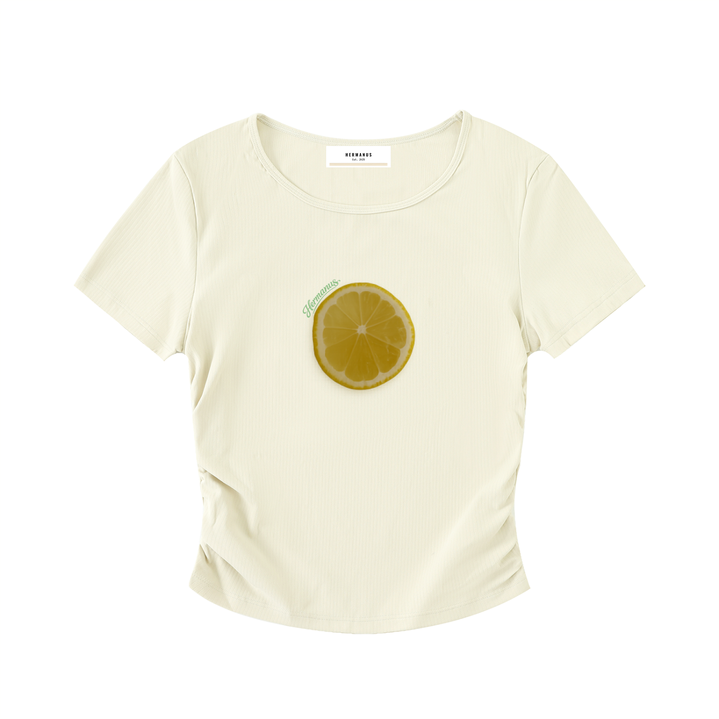 Graphic Lemon Crop Top