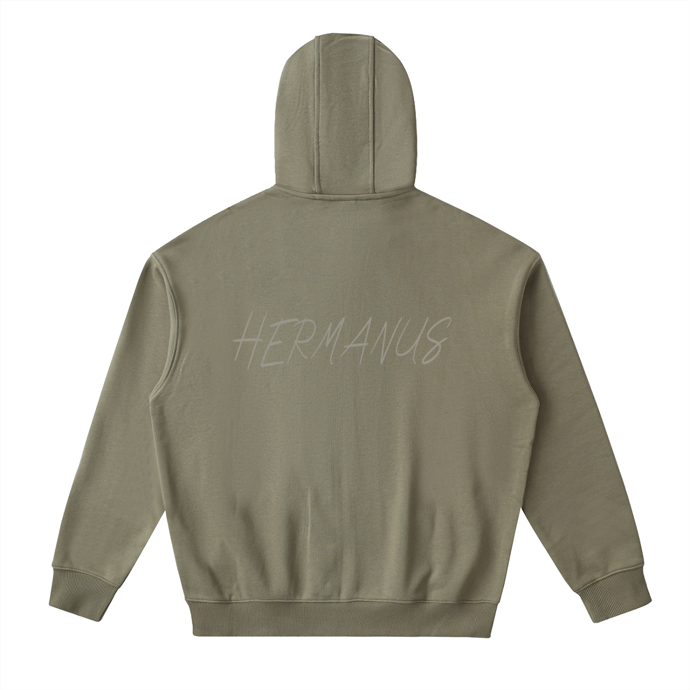 Graphic Star Drop-Shoulder Zip Up Hoodie