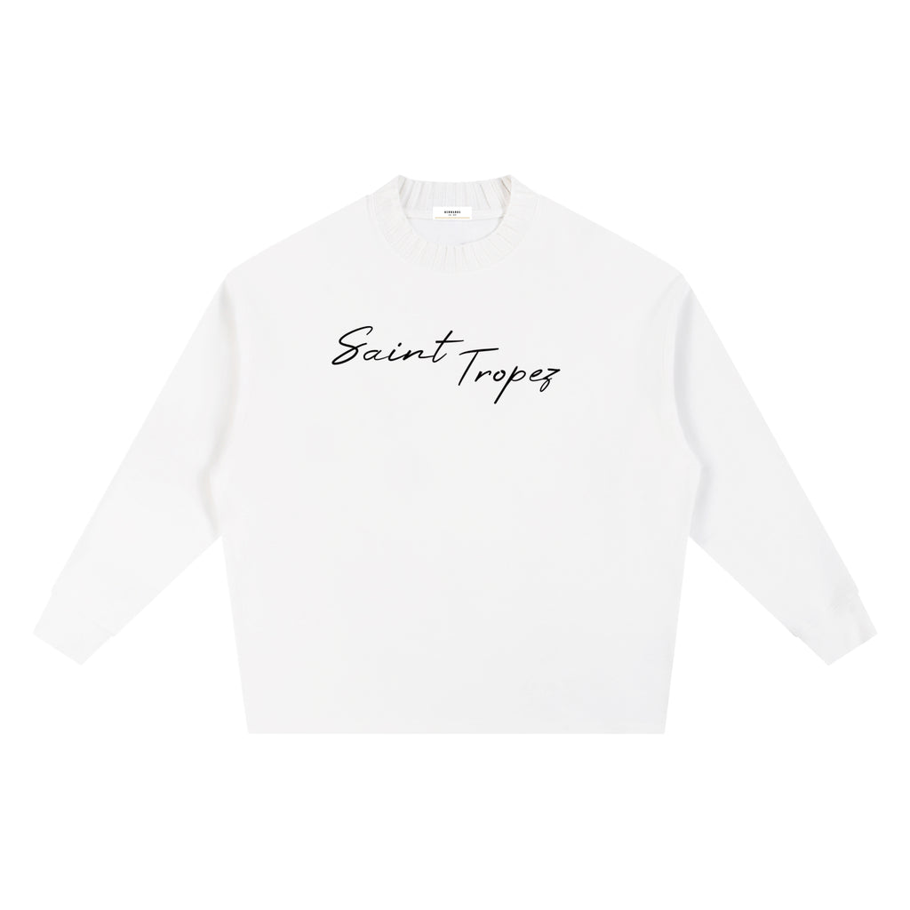Saint Tropez Knitted Oversize Sweatshirt