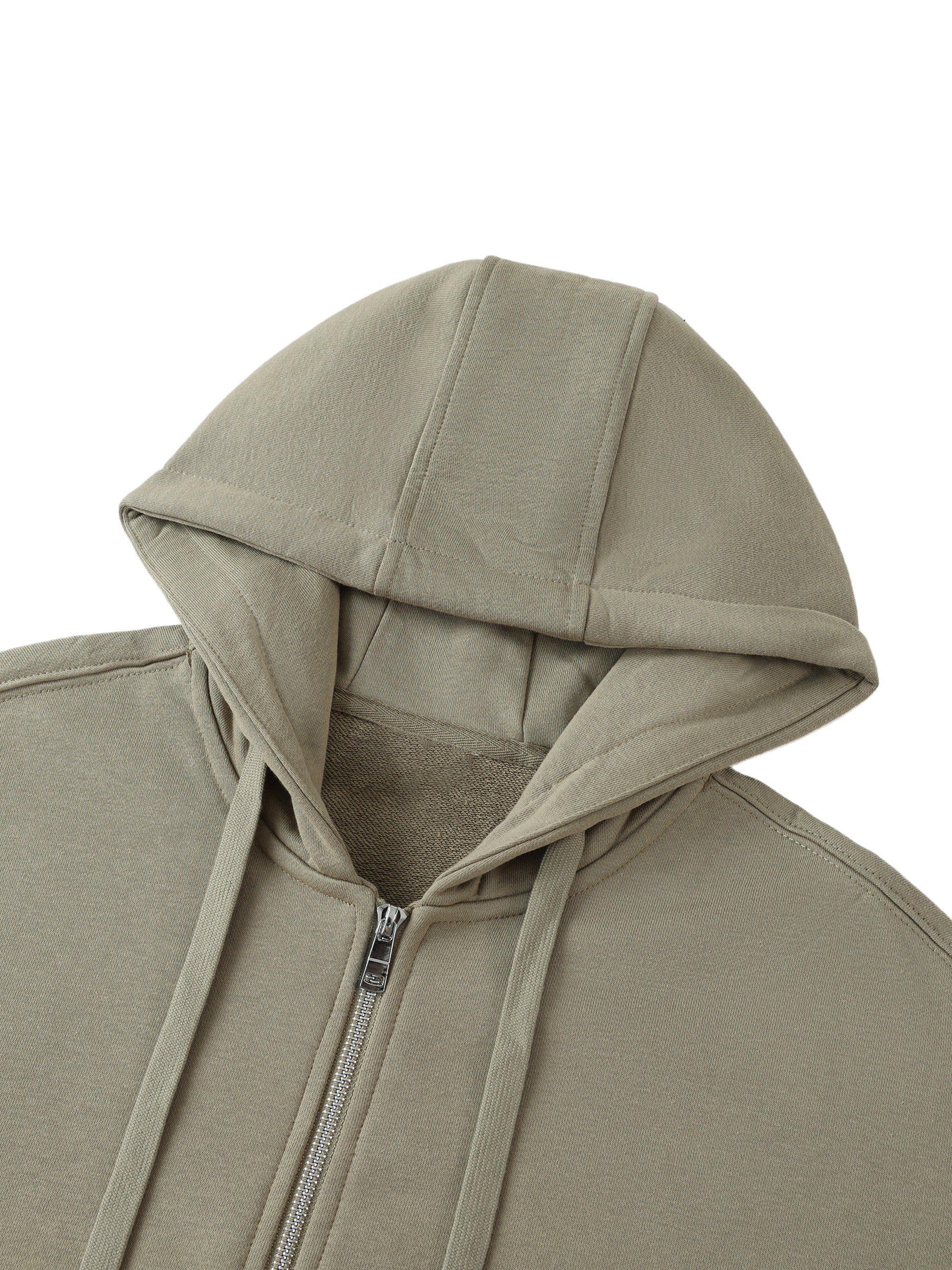 Graphic Star Drop-Shoulder Zip Up Hoodie