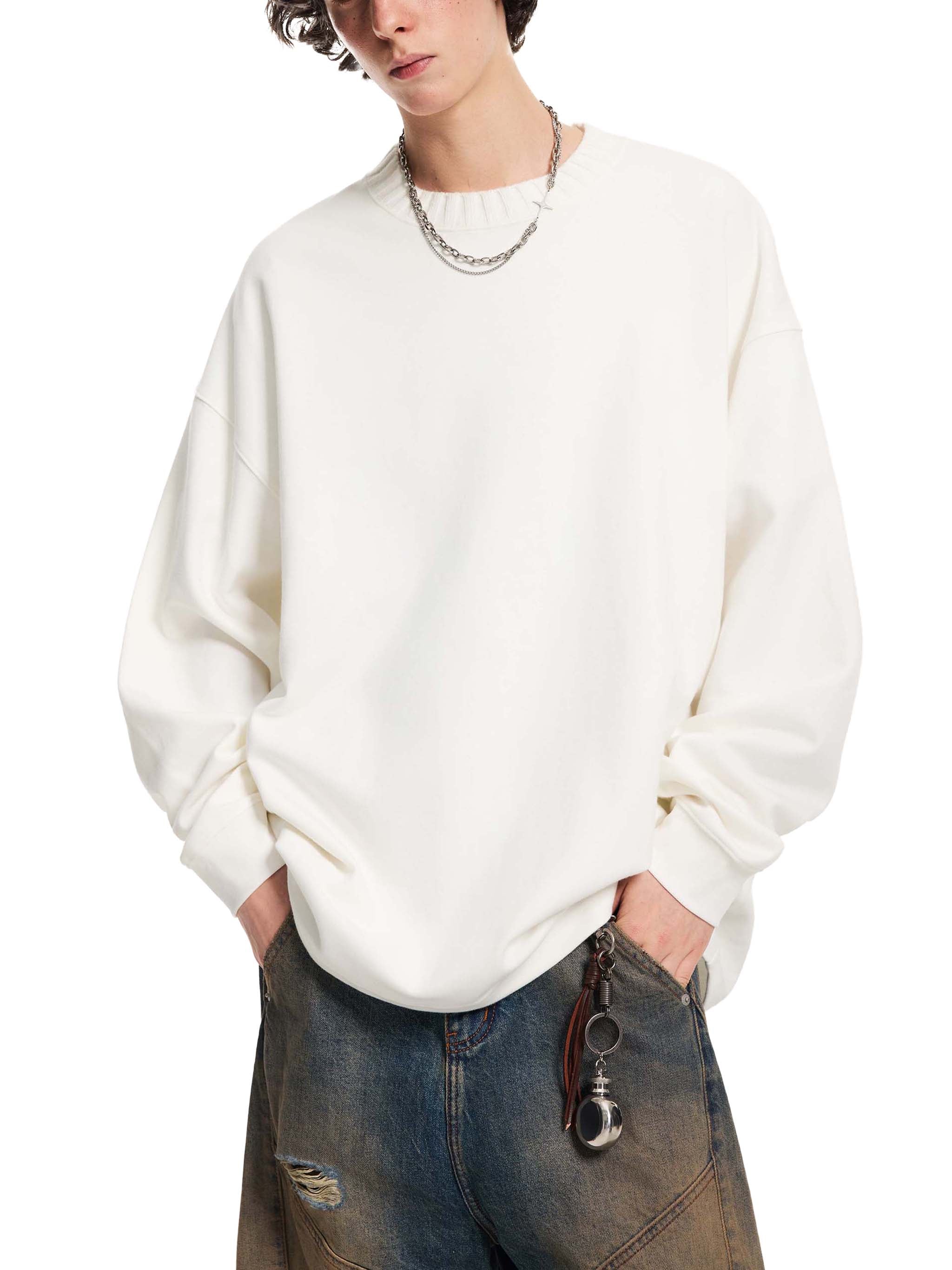 Saint Tropez Knitted Oversize Sweatshirt